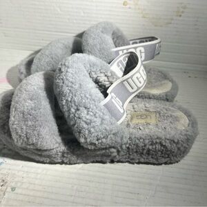 UGG Oh Yeah Fuzzy Slipper Slides